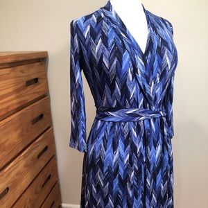 Liz Claiborne Blue Envelope Dress NWT